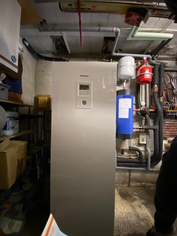Installation d'une pompe à chaleur AQUAREA TCAP Panasonic à Saint Germain Nuelles