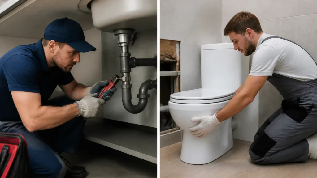 Différence entre un plombier et un installateur sanitaire : rôles, responsabilités et choix d’un professionnel