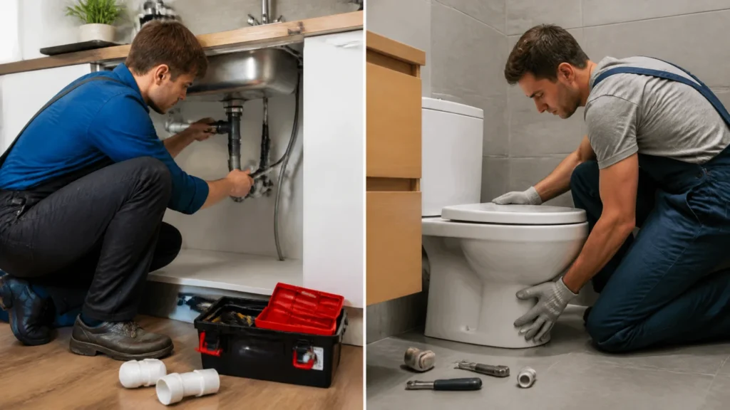 Différence entre un plombier et un installateur sanitaire : rôles, responsabilités et choix d’un professionnel